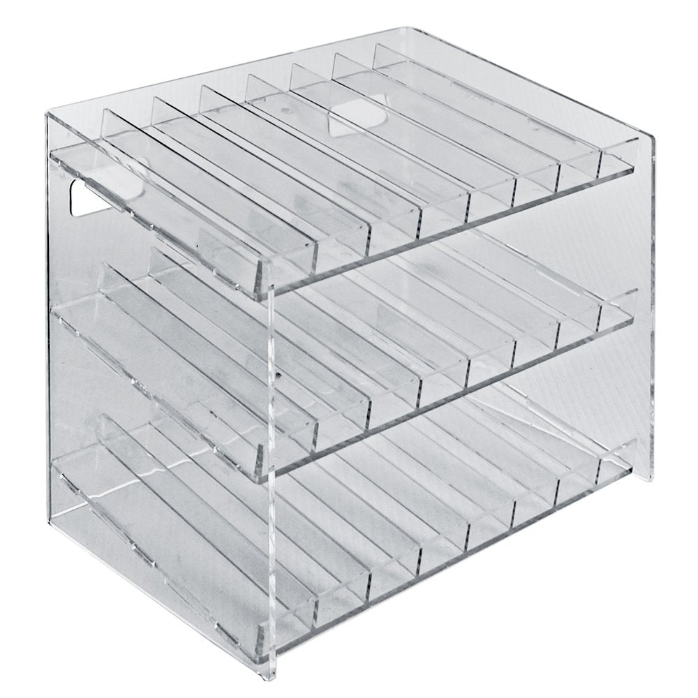 Azar Displays 222683 12" W x 10.5" H x 8" D 3-Tier Cosmetic Display for Counter, Pegboard and Slatwall