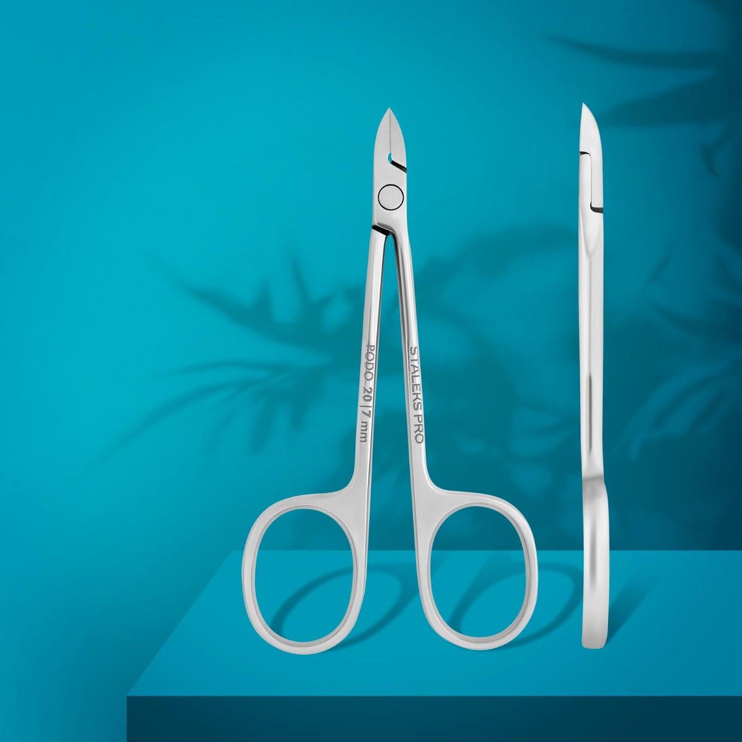 Staleks PODO 20 Podology Scissors-Style Nippers – 7 mm Straight Blades Without Heel – Designed for Corn and Cuticle Work