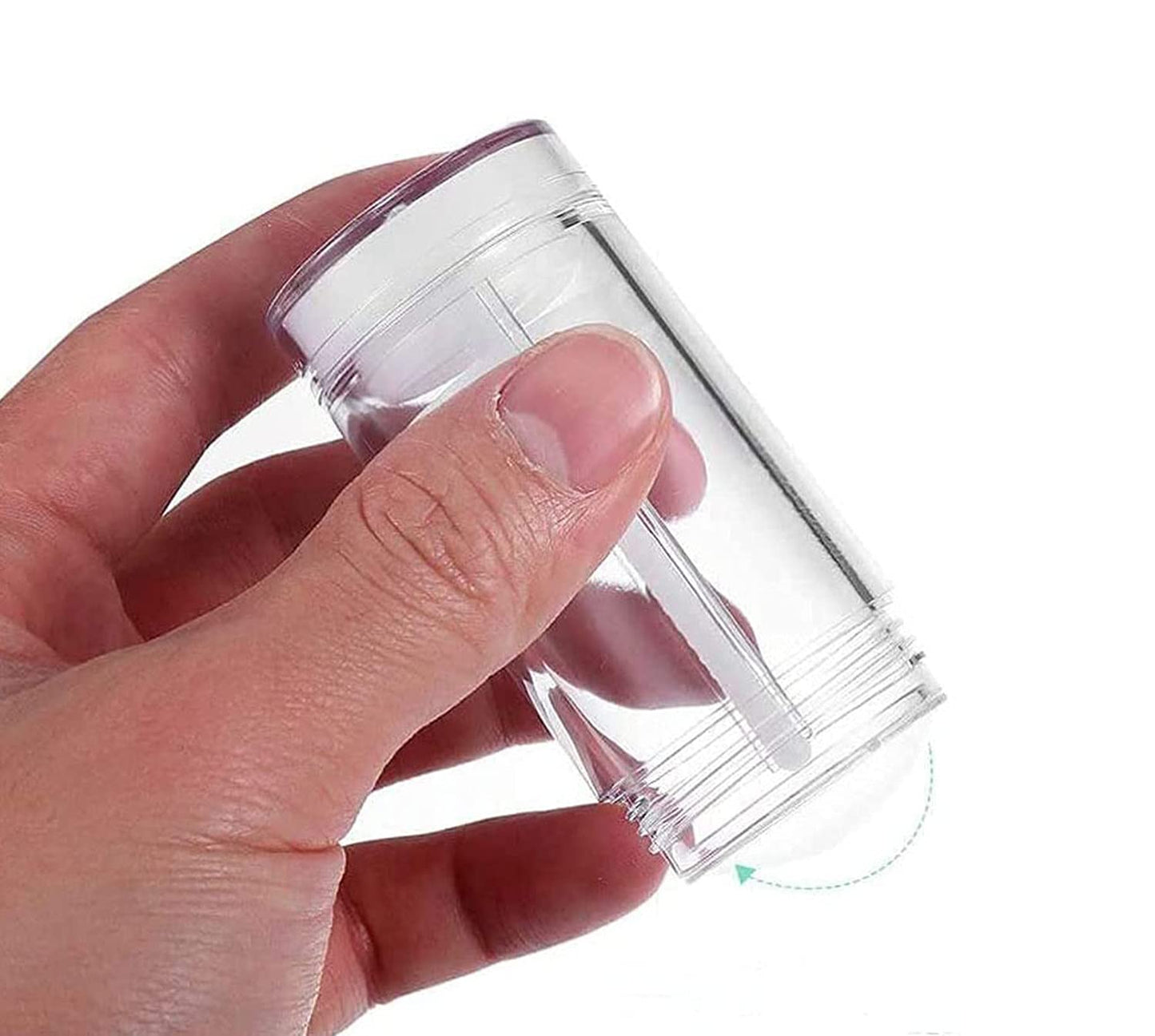 Healthcom 10 Pcs 30ml Empty Deodorant Containers Twist-up Filling Stick Clear Plastic Deodorant Container 1 Oz Refillable Deodorant Bottles Bottom-fill Round Lip Balm Tubes for DIY Lipstick Crayon Chapstick