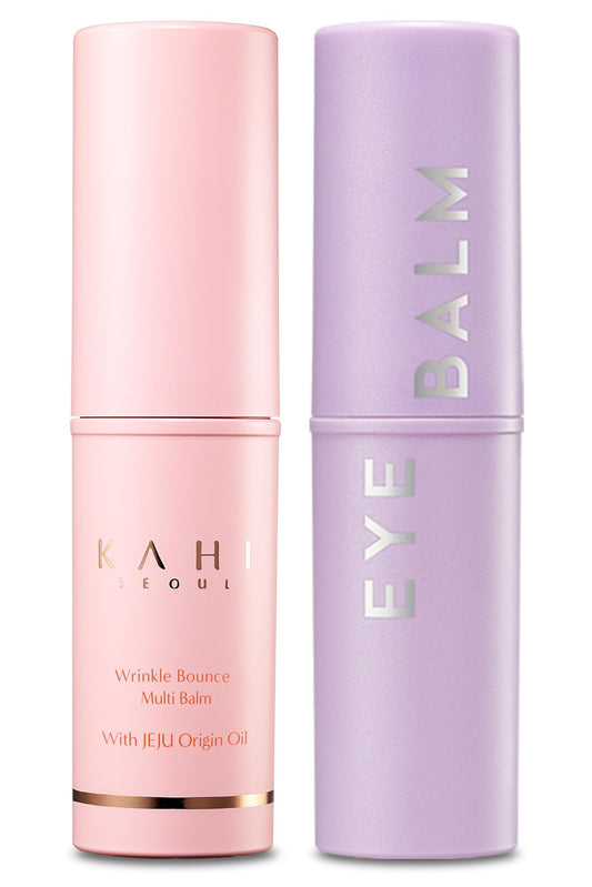 KAHI Multi Balm Max Daily Moisturizer for Face + Under Eye Balm Stick Dark Circle Defense | All-in-One Hydrating Lip Balm Eye Cream Neck Cream Make Up Base & Face Mist Moisture Balm Stick (0.30 fl oz,