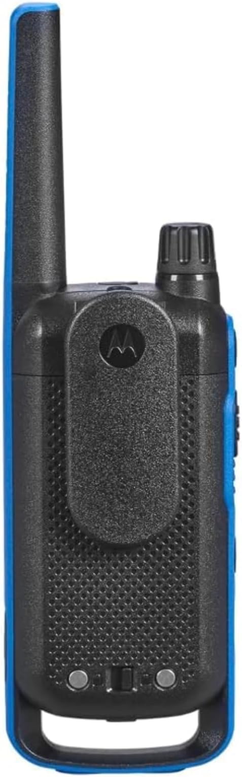 Motorola Solutions, Talkabout T802, Portable FRS Two Way Radio 10 Pack Walkie Talkies Blue/Black 22 Channels Bluetooth Capable Rechargeable Location Sharing 10 Radios