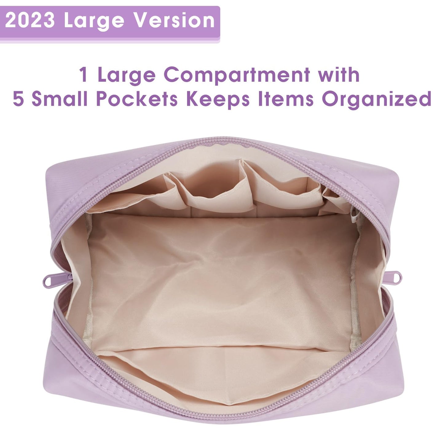 Narwey Makeup Bag With Large Makeup Bag