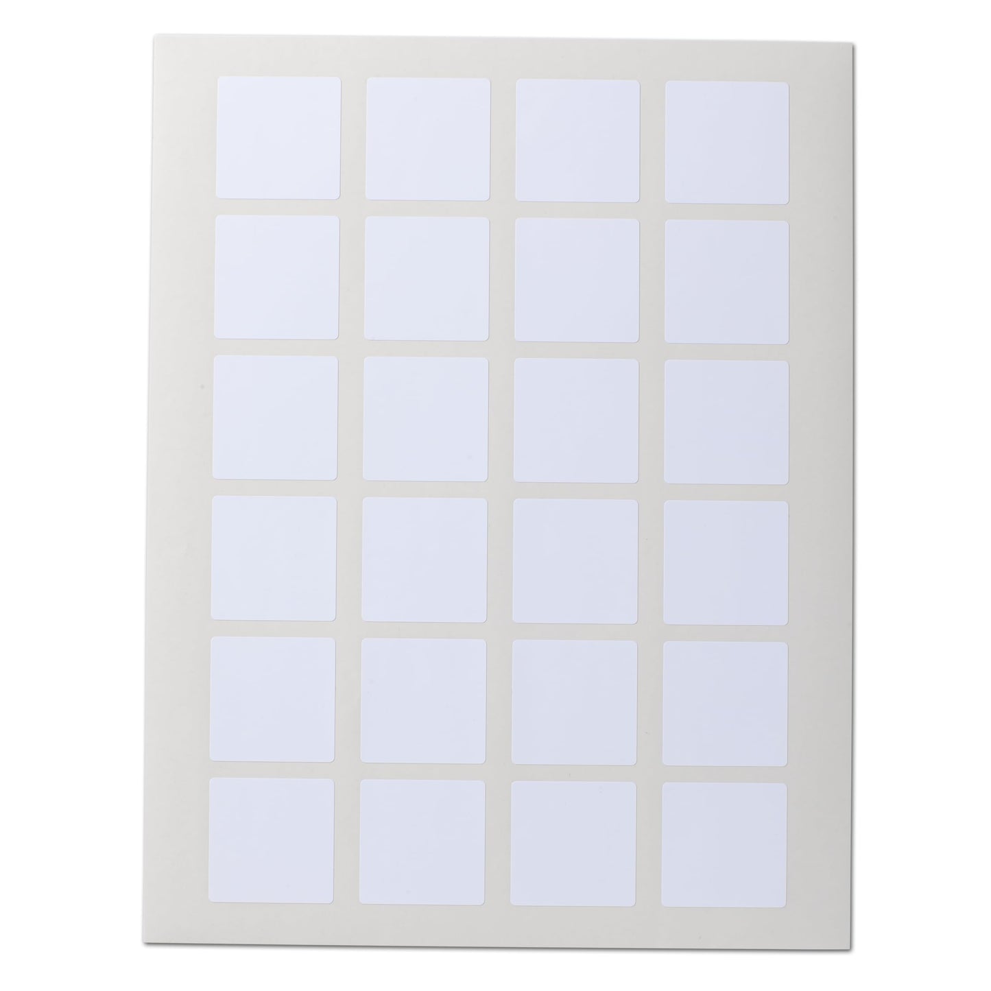 Crinklee Waterproof Essential Oil Labels, 120 Squares, 1.5x1.5 Inches, Rounded Corners, Oil Proof, Highly Durable Blank Stickers