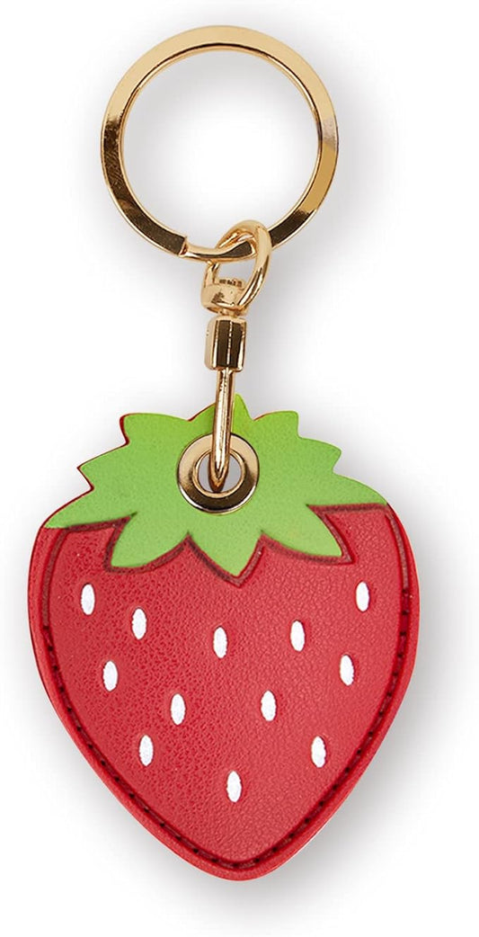 Leather Keychain Case Holder Compatible with Apple AirTag, GPS Airtag Keychain Finder Tracker with Key Ring, Anti-Scratch Protective Air Tag Cover