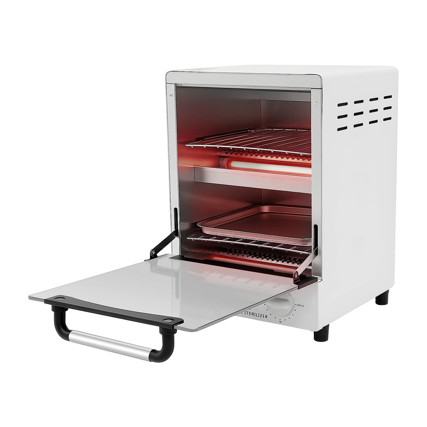 Nail Tool Cleaner, High Temperature Tool Sterilizer 12L, 110V 1000W Multifunctional Sterilizer w/Temperature Control & Timer & 2 Stainless Trays, 32℉-482℉, Nail Salon Equipment for Salon/Nail Tools
