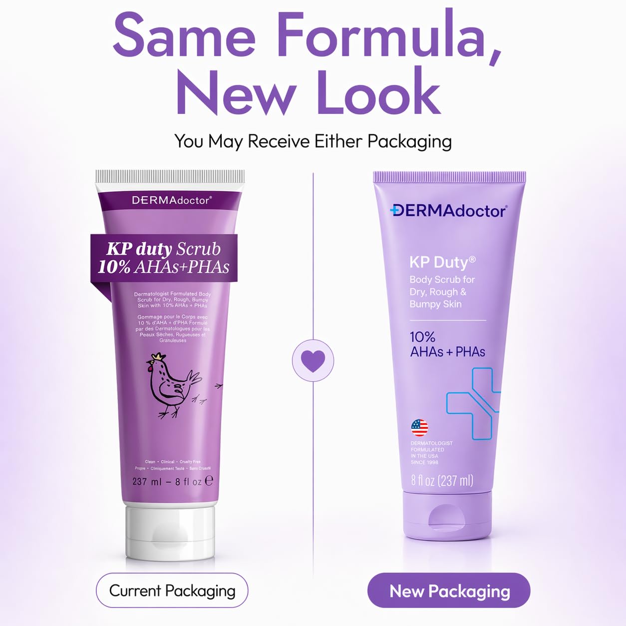 DERMAdoctor KP Bump Eraser Body Scrub with 10% AHAs + PHAs for Keratosis Pilaris, Dry, Rough, and Bumpy Skin, Dermatologist Formulated Exfoliating Body Scrub with Glycolic and Lactic acids - 8 Fl oz