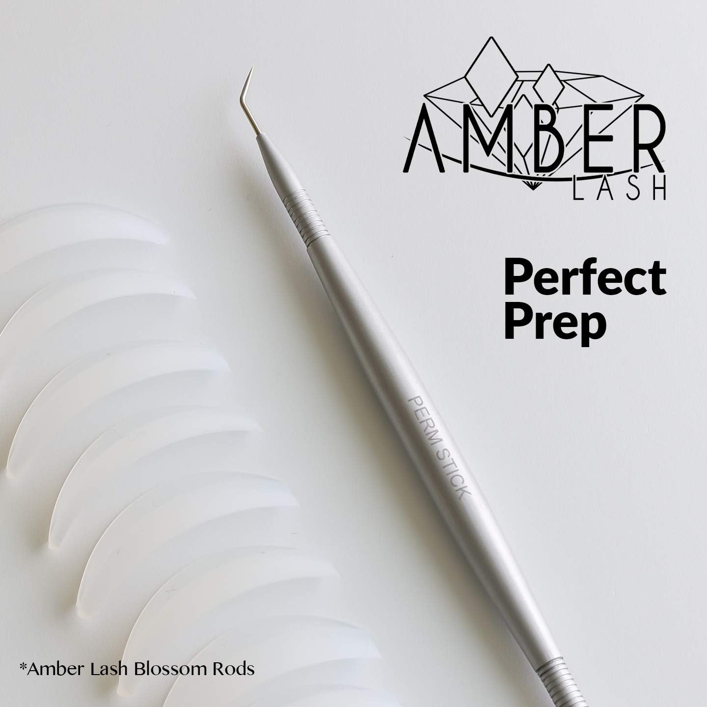 Amber Lash Eyelash Lift Perm Tool Eyelash Separator Stainless Steel Lash Lift Tool with Separation Comb Stick for Eyelash Extensions Supplies (Double Row Brush)