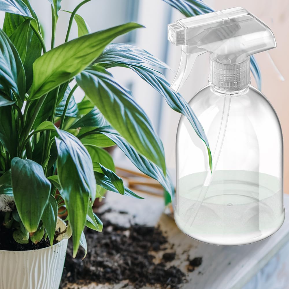 Bar5F Plastic Spray Bottles - 16oz (3 Pack) Water Spray Bottle for Hair, Cleaning, Gardening, Dog, Cat - Empty Spray Bottle