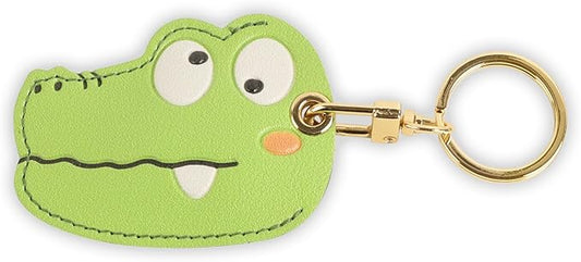 Leather Keychain Case Holder Compatible with Apple AirTag, GPS Airtag Keychain Finder Tracker with Key Ring, Anti-Scratch Protective Air Tag Cover