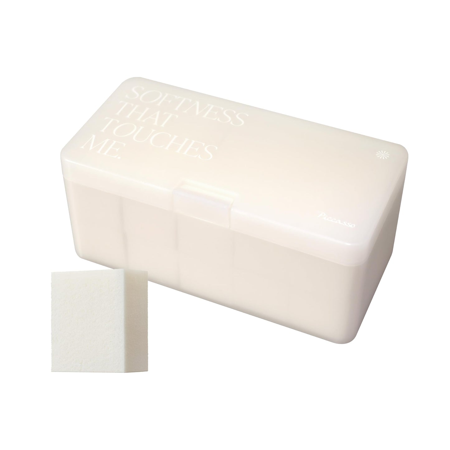 Piccasso Makeup Sponges for Foundation 20P – Latex Square Sponges for Face Makeup, Long-Lasting Sponges with Coating Surface, Ideal for High-Adherence & Hygienic Daily Use