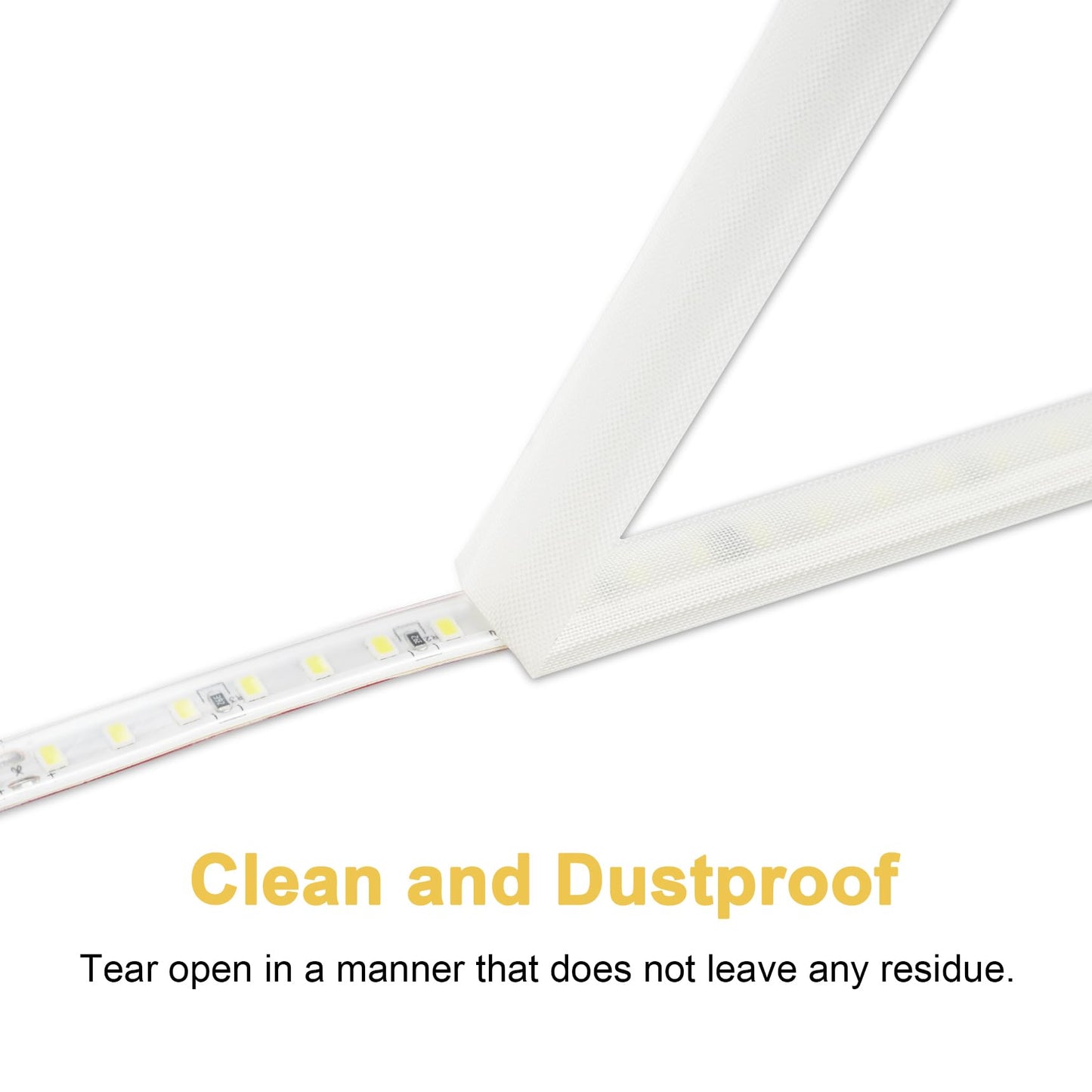 Light Soften Tape 2 PCS 0.78inx32.8ft LED Light Strip Masking Tape for Slightly Diffuser Light,White