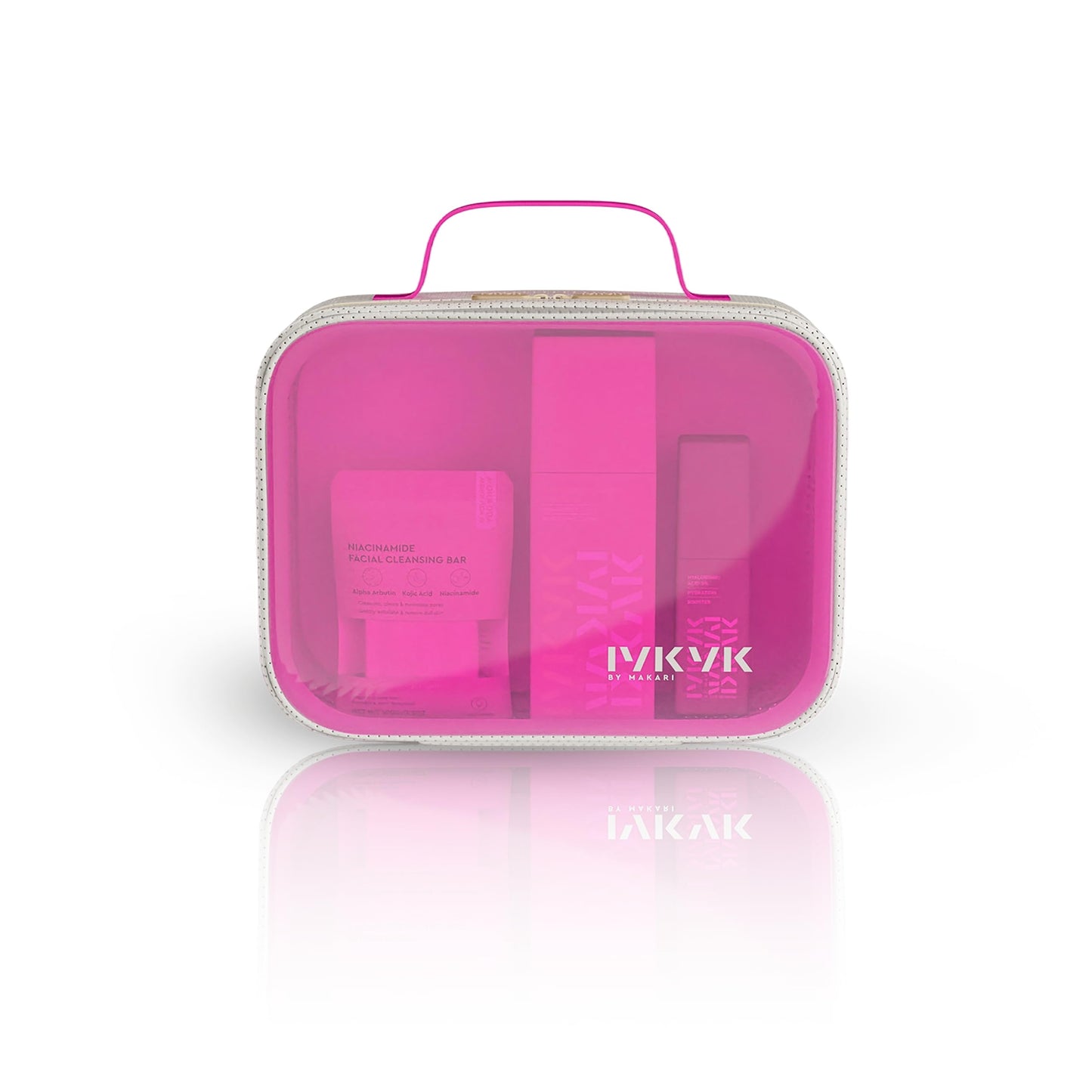 MAKARI IYKYK Cosmetic Bag | Sleek Makeup & Skincare Travel Pouch | Stylish Organizer for Beauty Essentials | Gift-Ready Accessory