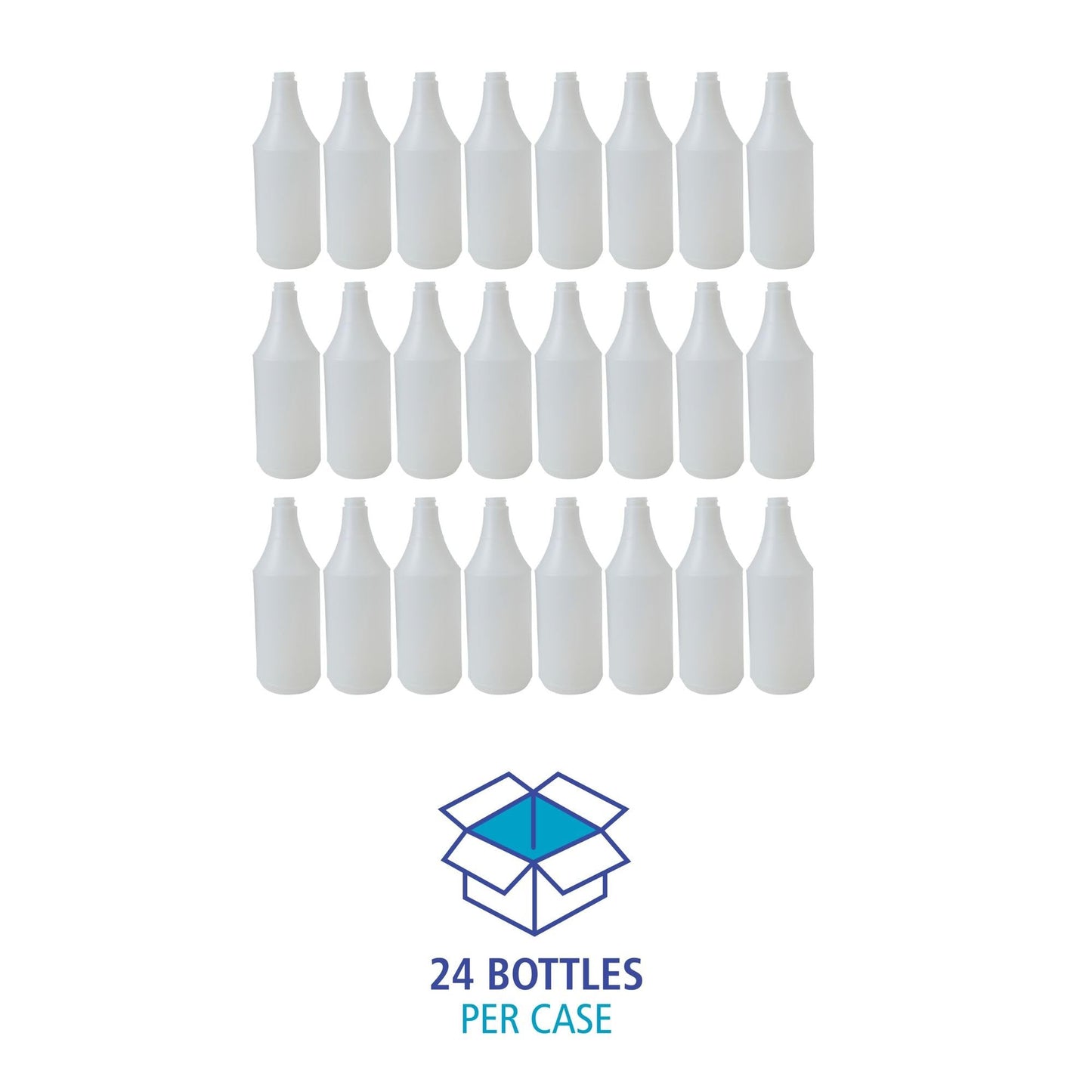 Boardwalk BWK00032 Embossed Spray Bottle, 32 oz, Clear (Case of 24)