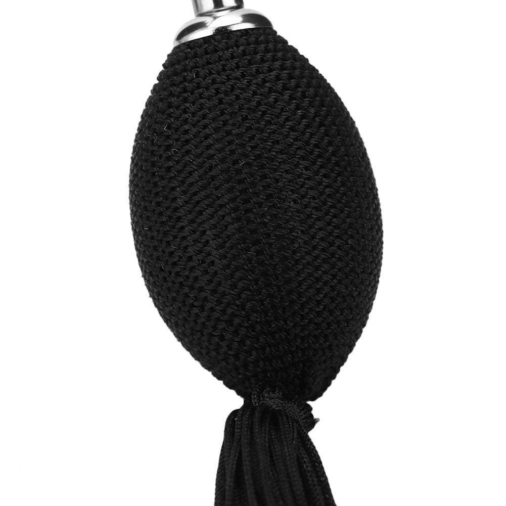 75ml / 2.53oz Refillable Vintage Perfume Bottle, Empty Glass Perfume Atomizer Spraying Bottle, Retro Perfume Bulb Sprayer with Antique Black Bulb and Tassel