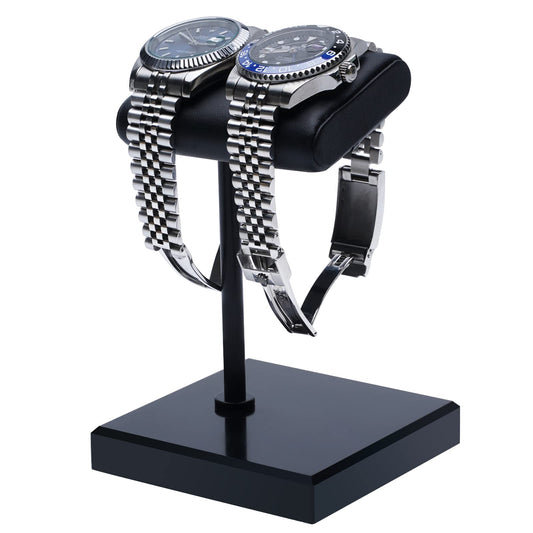 Ticacos Watch Stand | Watch Display Stand |Premium Leather Natural Marble Base | Watch Display Fits All Watches | watch stand | Watch Holder Organizer for Men