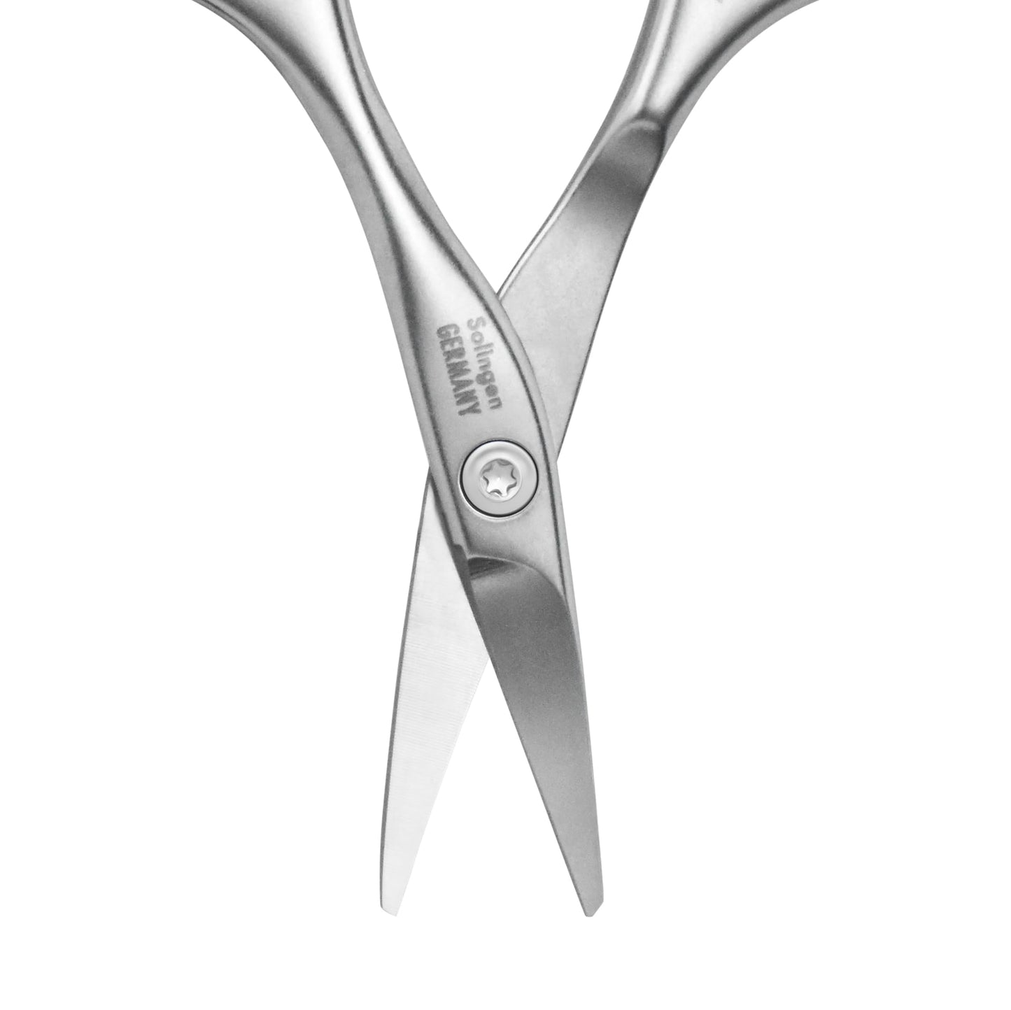 GERMANIKURE Rounded Safety Nail Scissors - FINOX Surgical Stainless Steel baby scissors and Manicure Tools in Leather Case - Self Grooming Scissors for nails Ethically Made in Solingen Germany - 4701