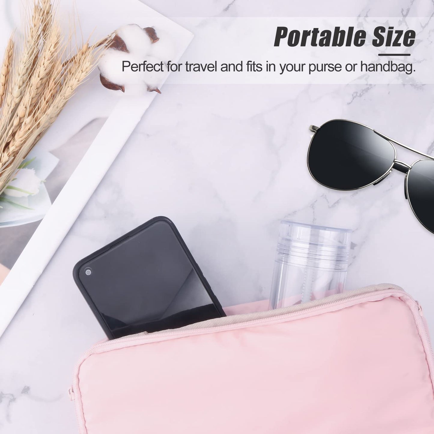Cositina 8 PCS 75ml/2.5oz Plastic Deodorant Containers Empty Refillable Deodorant Stick Bottles Round Clear Twist Up Bottom Filling Lip Balm Tubes for DIY Crayon Chapstick