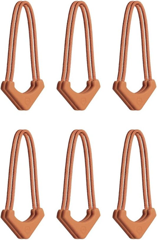 WANDRD Worryless™ Locking Zipper Pullers - Secure Your Travel Essentials - Zipper Locks for Travel Gear (Sedona Orange)