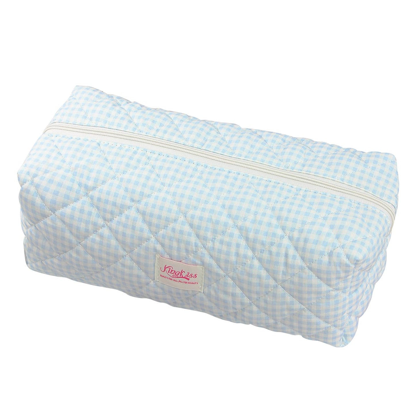 CEUTNIZ Hair Tools Travel Bag Compatible for Dyson Airwrap Cute Floral Hair Tools Organizer Case for Shark Flexstyle (Blue Plaid)