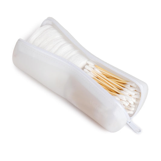 Visfresh Cotton Round Swab Travel Case, 2-in-1 Beauty Organizer