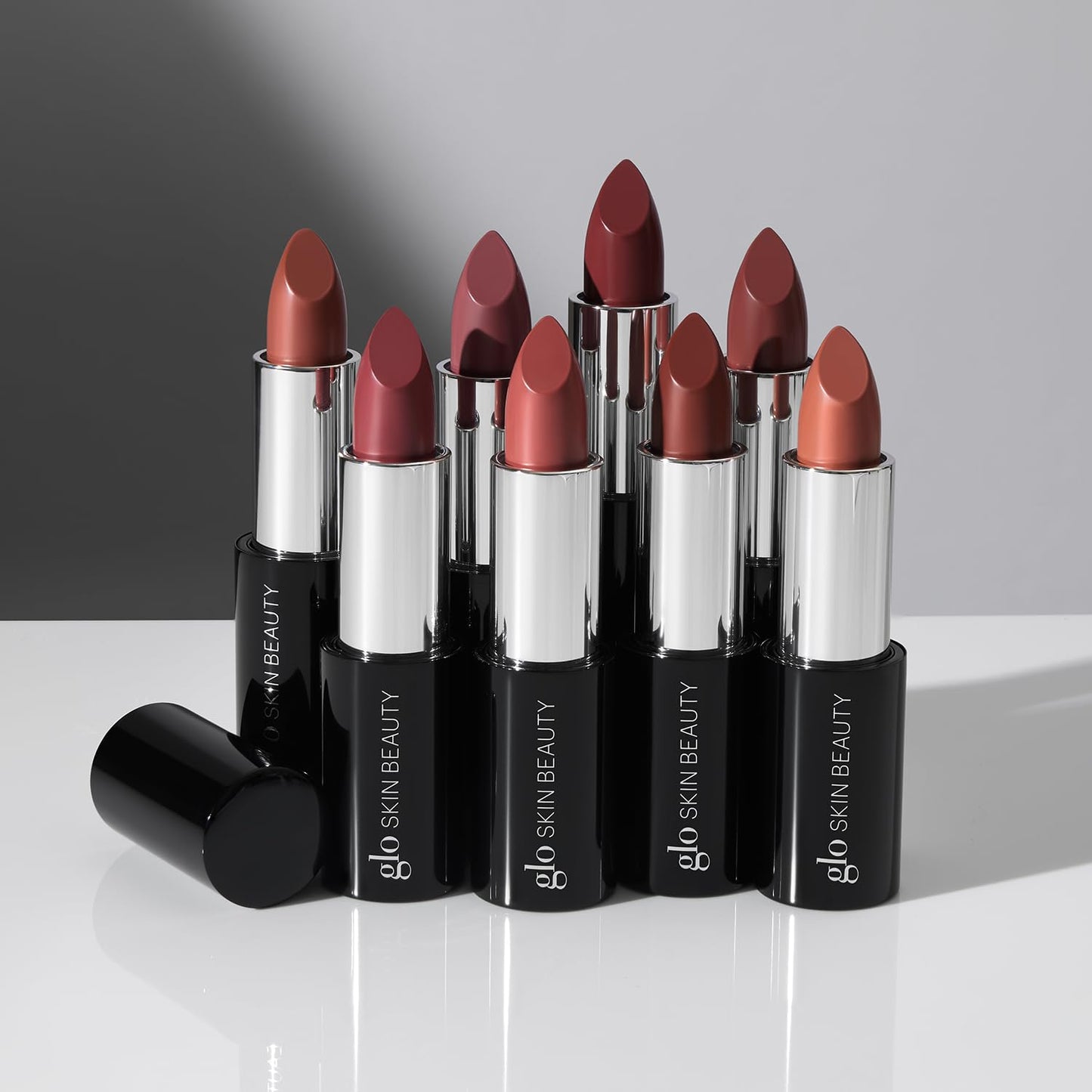 Glo Skin Beauty Satin Lipstick (Mulberry) | Nourishing Longwearing Lip Stick Packed with Skincare Benefits