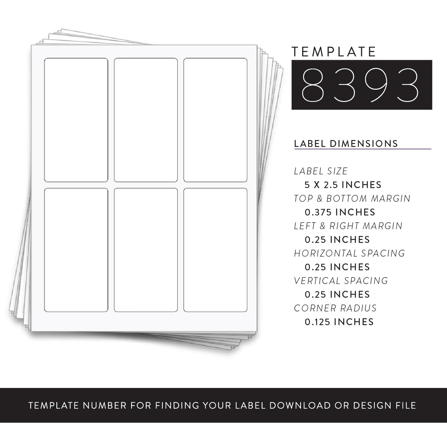 Bottle Labels Waterproof 5x2.5 Inch, 60 Blank Printable Vinyl Stickers for 4 oz Spray Bottles, Lotion, Cosmetics - Self-Adhesive Wraparound White Label Sheets for Inkjet, Small Business, DIY