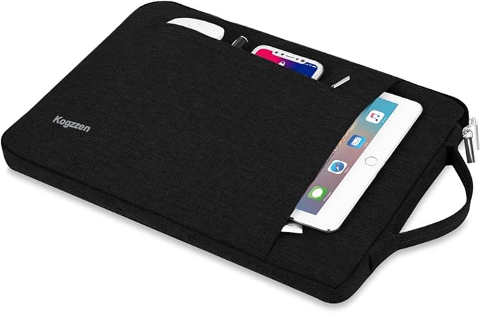 15-16 Inch Laptop Sleeve with Handle Compatible with MacBook Pro 16/15/ Surface Laptop 15/ Surface Book 2 15, Shockproof Protective Case Carrying Bag, Ultrabook Dell HP Asus Samsung - Black