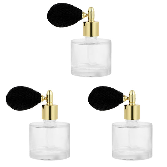 FRCOLOR Refillable Perfume Bottle Spray 3 Pack Portable Mini Glass Atomizer Fine Mist Sprayer Container Dispenser Leak Proof Travel Size for Home Backpack Pocket 3.54 X 5.90 X 1.96 in