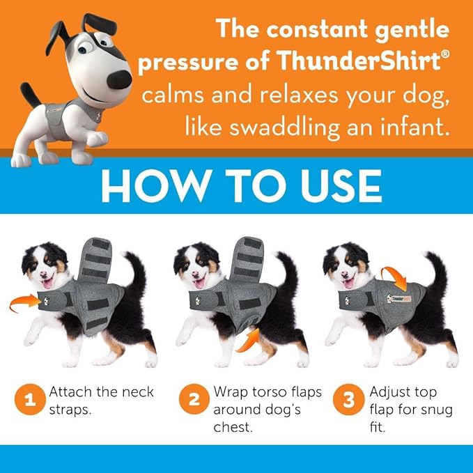 ThunderShirt for Dogs, XX Large, Platinum Sport - Dog Anxiety Relief Calming Vest
