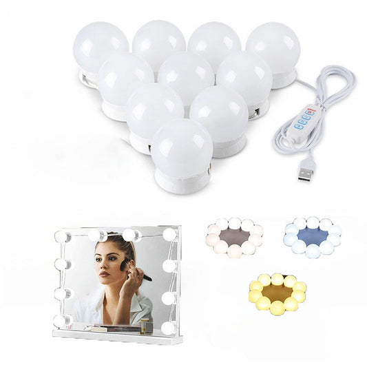 zqglow LED Vanity Lights for Mirror (10 Bulbs)