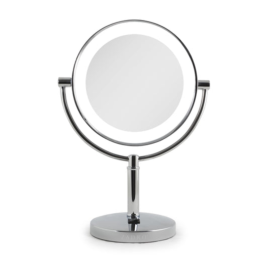 Zadro Laguna 11" Makeup Mirror with Lights and Magnification LED Lighted Makeup Mirror with Magnification 5X/1X