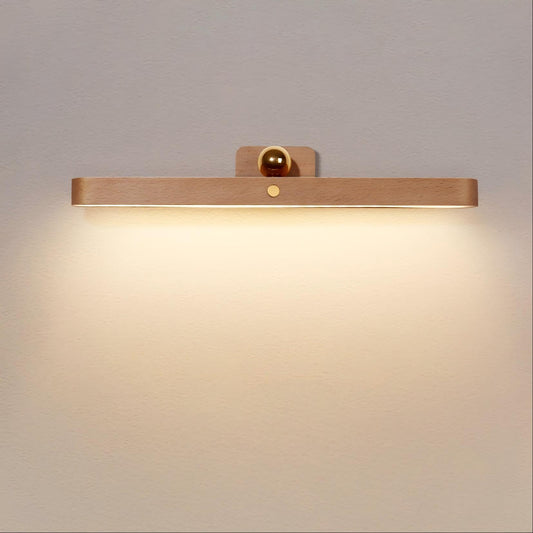 HBGFHG Led 360° Rotatable Magnetic Battery Operated Wall Lights USB Rechargeable Dimmable Led Vanity Night Light for Reading Light, Makeup Light and Household Lighting (Brown 1PCS)