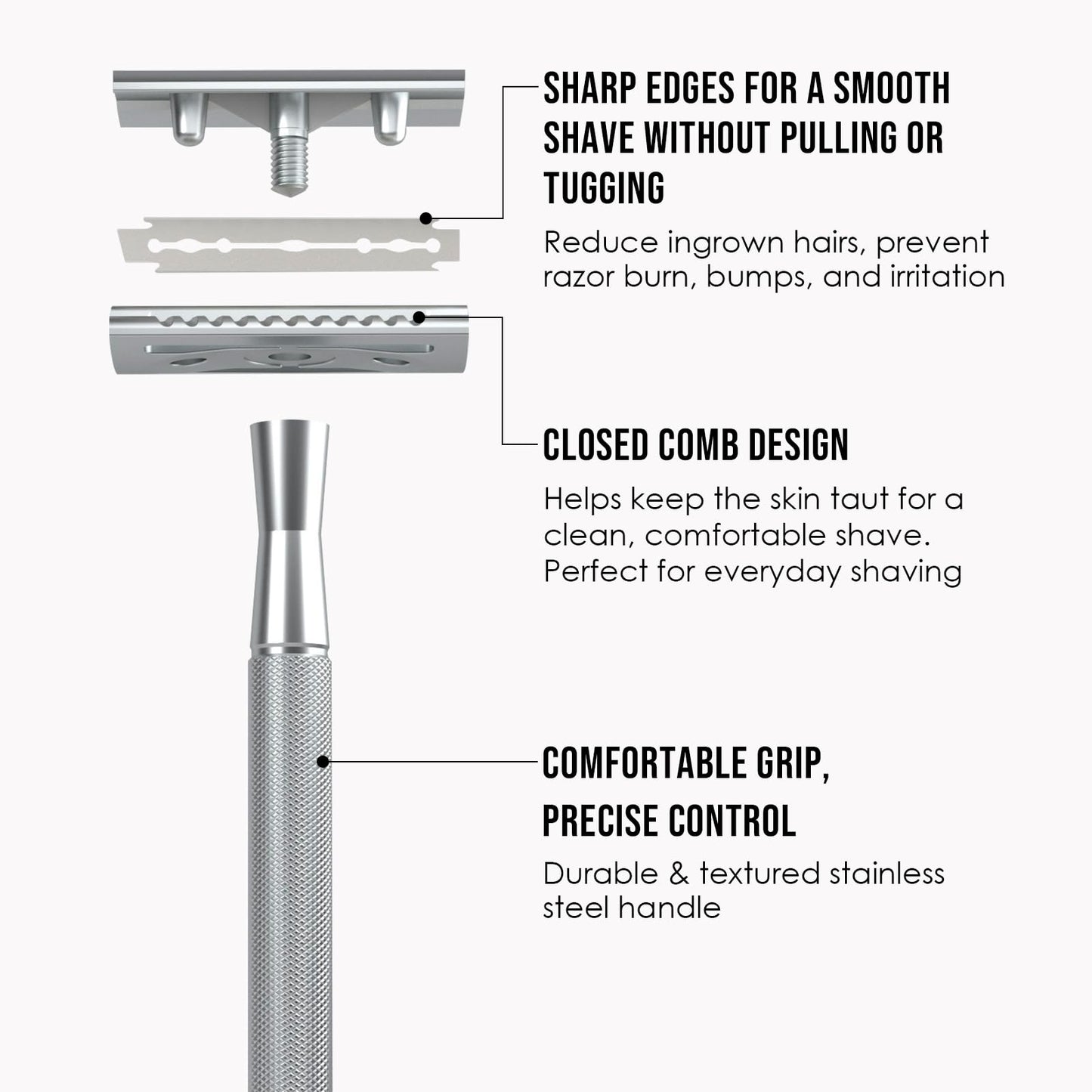 THURLADY Shaving Kit Gifts for Men, Single Blade Safety Razor Kit