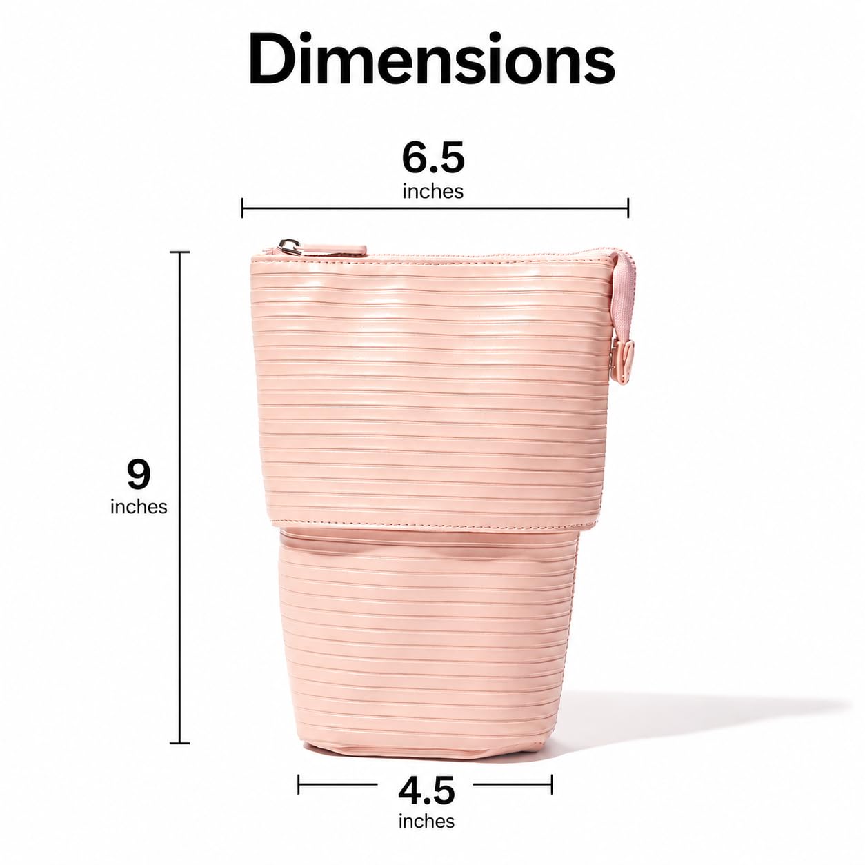 APT 1101 Convertible Travel Makeup Brush Bag, Stand-Up Brush Holder Pouch For Easy Access, Standing Portable Cosmetic Organizer, Organizer for Brushes, Beauty Tools & Accessories