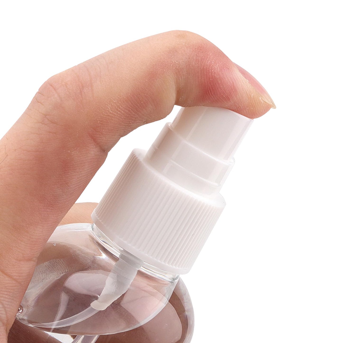 HAKZEON 60 PCS 4oz Plastic Spray Bottles, Refillable Empty Travel Spray Bottle, 120ml Clear Small Mist Spray Bottle for Traveling Make Up Perfume