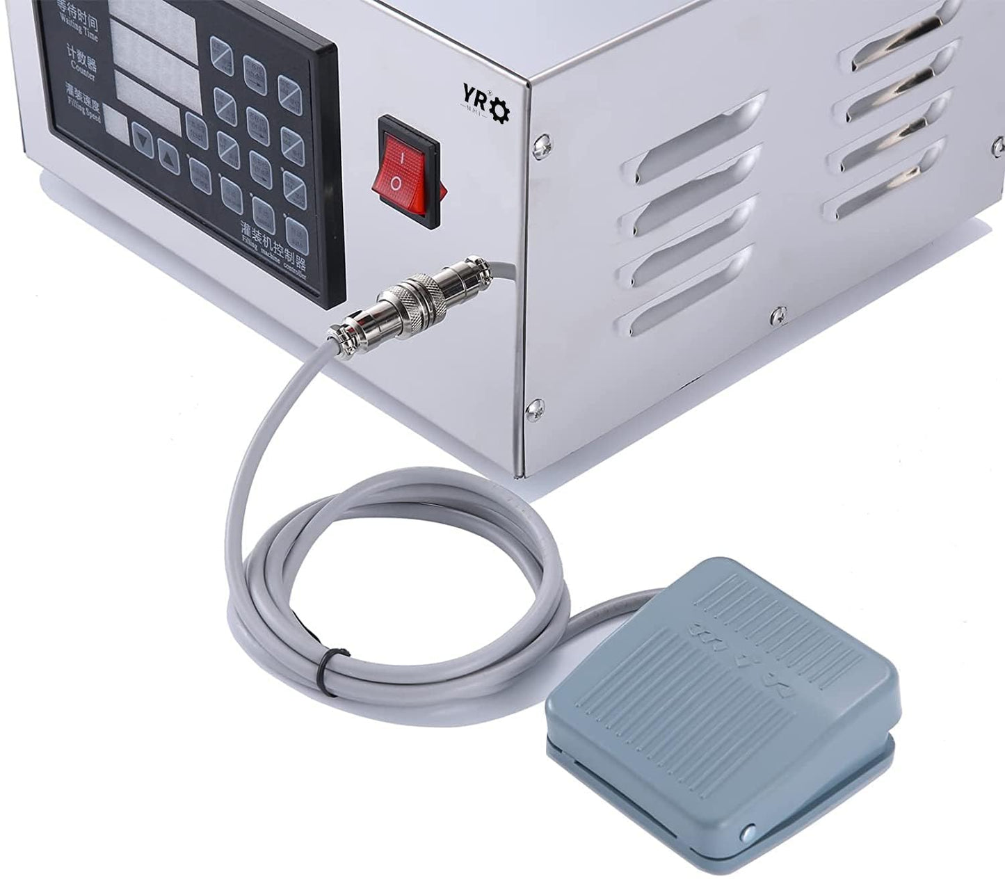 Liquid Filling Machine Automatic Digital water wine Liquid Bottle Filling machine Filler Control Pump 2-3500ml (GFK280)
