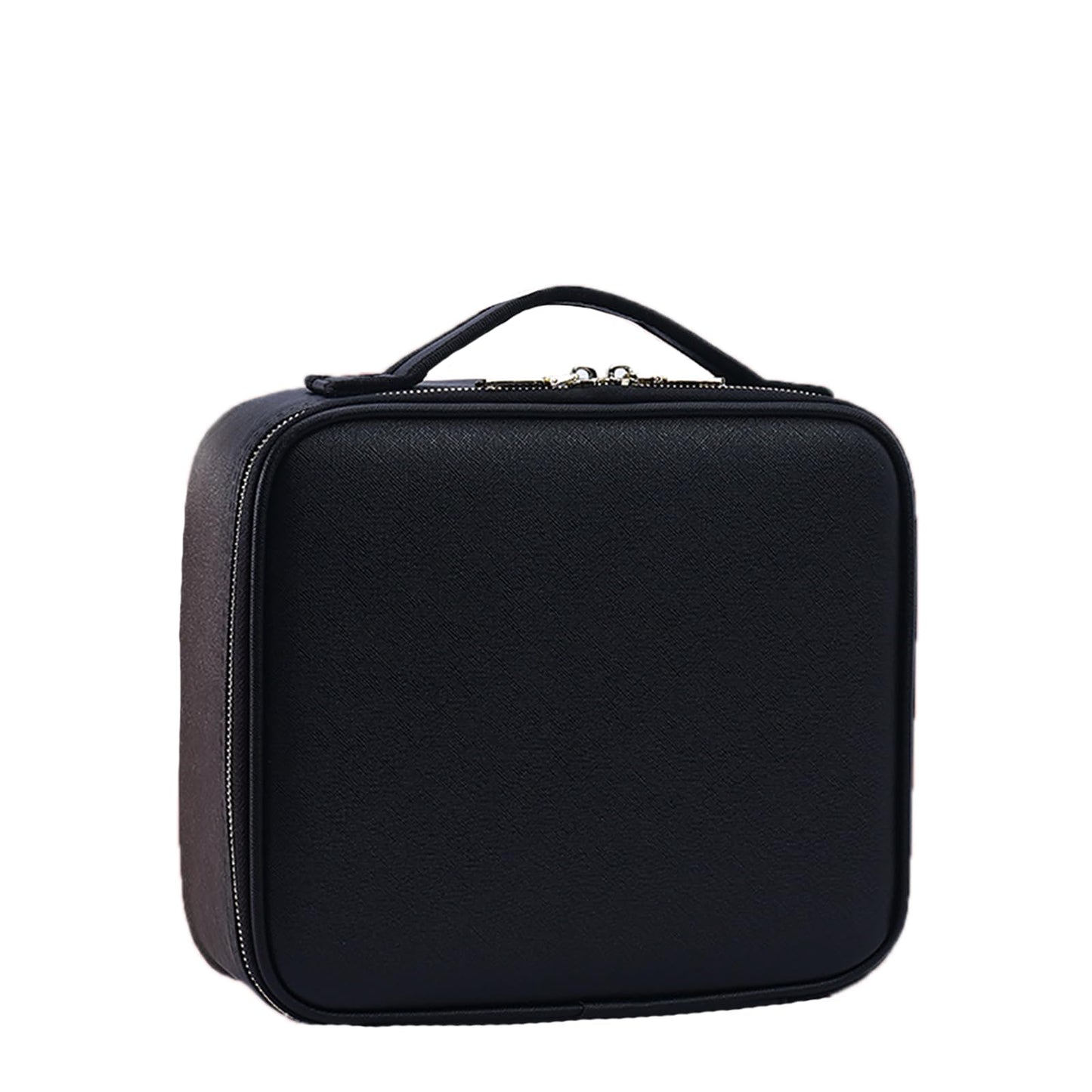 Makeup Bag with Mirror, Large-Capacity Free Partition Storage, Simple Travel Storage Box, Multi-Layer Fabric, Portable Travel Makeup Case, Multi-Purpose, Gift for Women