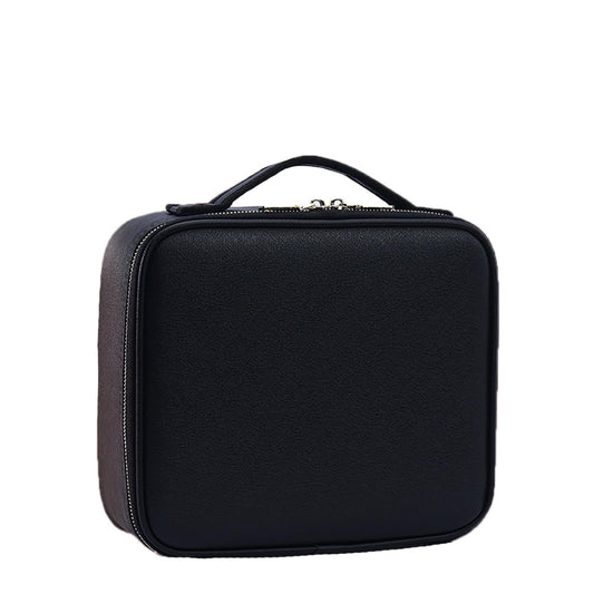 Makeup Bag with Mirror, Large-Capacity Free Partition Storage, Simple Travel Storage Box, Multi-Layer Fabric, Portable Travel Makeup Case, Multi-Purpose, Gift for Women