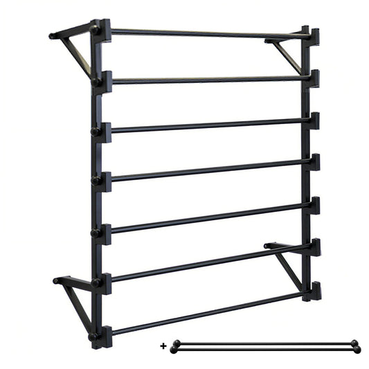 FWTXZTER Wall Mounted Display Rack, 7-Layer Wall Wrapping Paper Ribbon Organizer for Flower Shop, Tie Scarf Rack Belt Towel Holder Retail Stores Metal Shelving