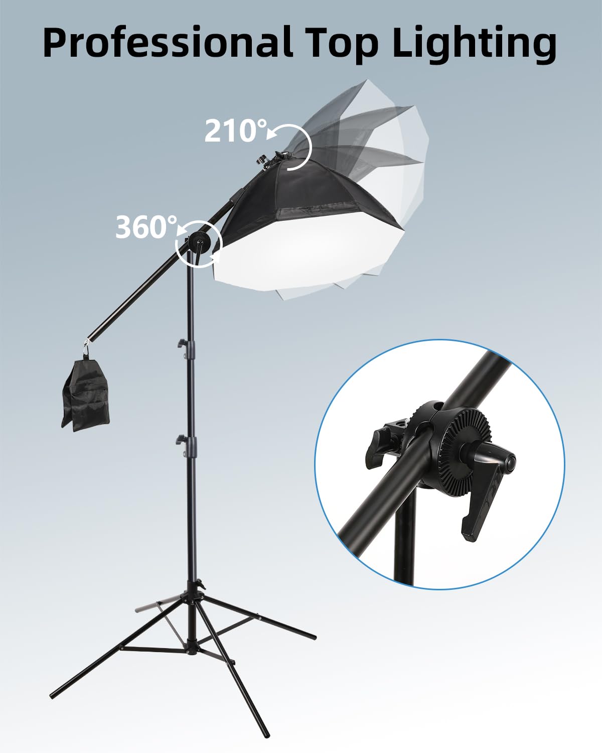 Skytex Softbox Lighting Kit 3Pack 20x28in Soft Box|28in Octa Softbox|85W 2700-6400K E27 LED Bulb Continuous Photography Lighting, Studio Lights Equipment for Photo Shooting, Video Recording
