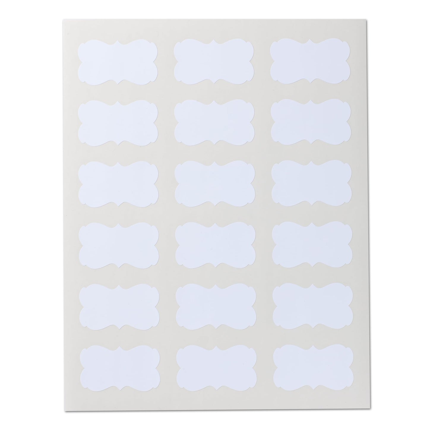Crinklee Waterproof Essential Oil Labels, 90 Scallops, 2.2x1.3 Inches, Oil Proof, Highly Durable, Strong Glue, for 10ml and Larger Bottles and Rollers