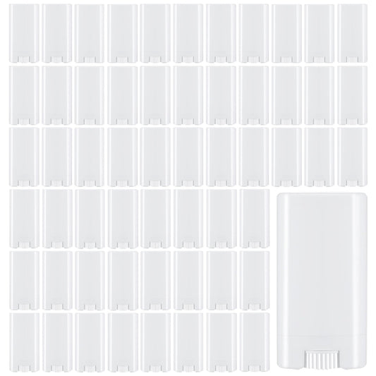 Framendino, 100 Pack 1/2 oz Plastic Empty Deodorant Containers Refillable Tubes Oval Lip Balm