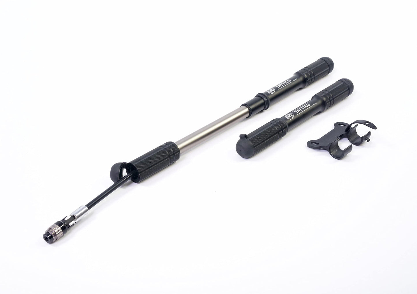 SILCA Tattico Mini Bike Pump – Frame Mount Bicycle Pump with Expandable Hose and Lever Lock – Lightweight and Mountable to Gravel, Mountain, and Road Bicycles – Up to 100 PSI
