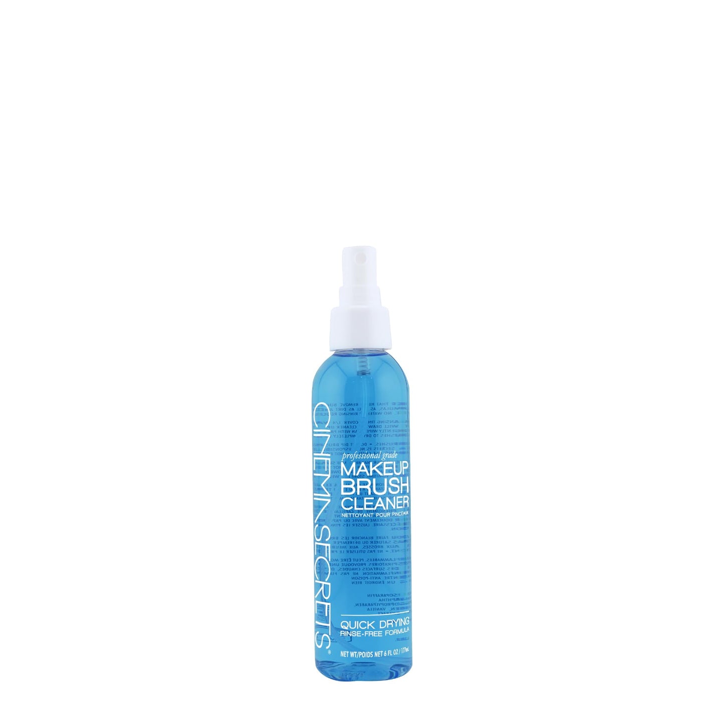 Cinema Secrets Original Blue Vanilla Makeup Brush Cleaner Spray - Professional Cleanser for Makeup Brushes - Quick-Drying, Rinse-Free Formula - Removes Stubborn Waterproof Make Up (6 fl oz)
