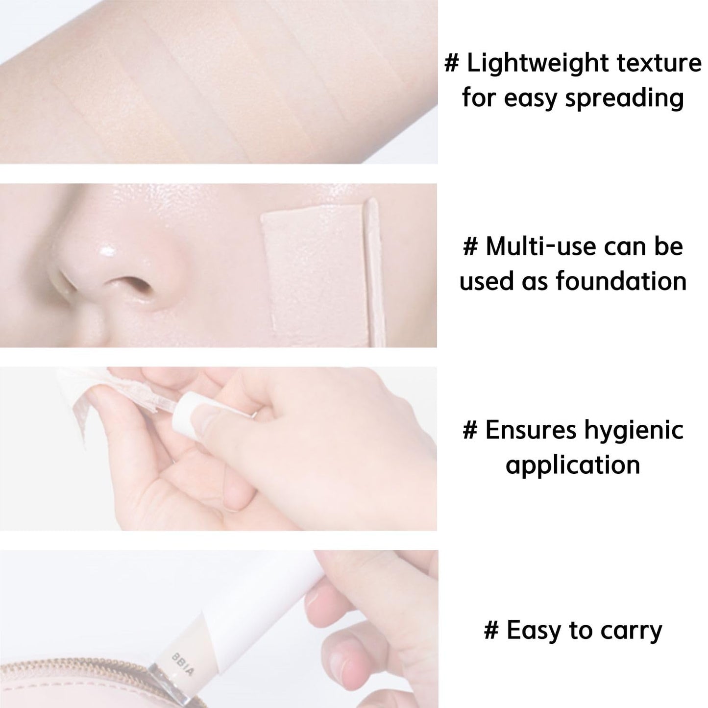 BBIA EAU Stay Concealer - All Day Fitting Natural Coverage Liquid Concealer, Spatula Applicator Tip, Comfortable Lightweight & Longlating, High Fitting, Vegan, Korean Makeup (21 LIGHT, Pack of 1)