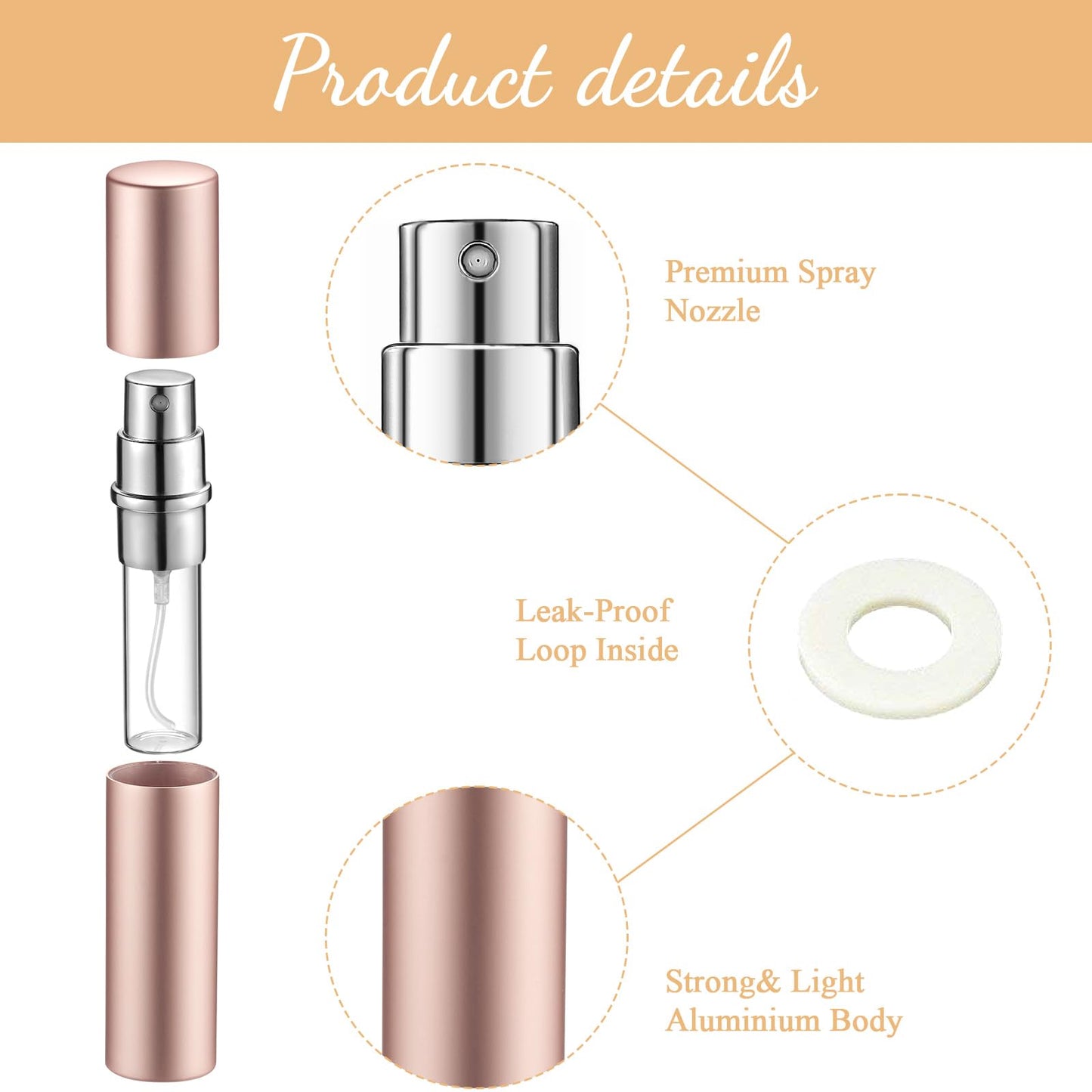 Motiskyy 105 Pcs 5 ml Refillable Perfume Atomizers Bulk - Mini Travel Cologne Sprayers with Refill Pump & Transfer Tool for Perfume Makers & Small Studios(Morandi Color)