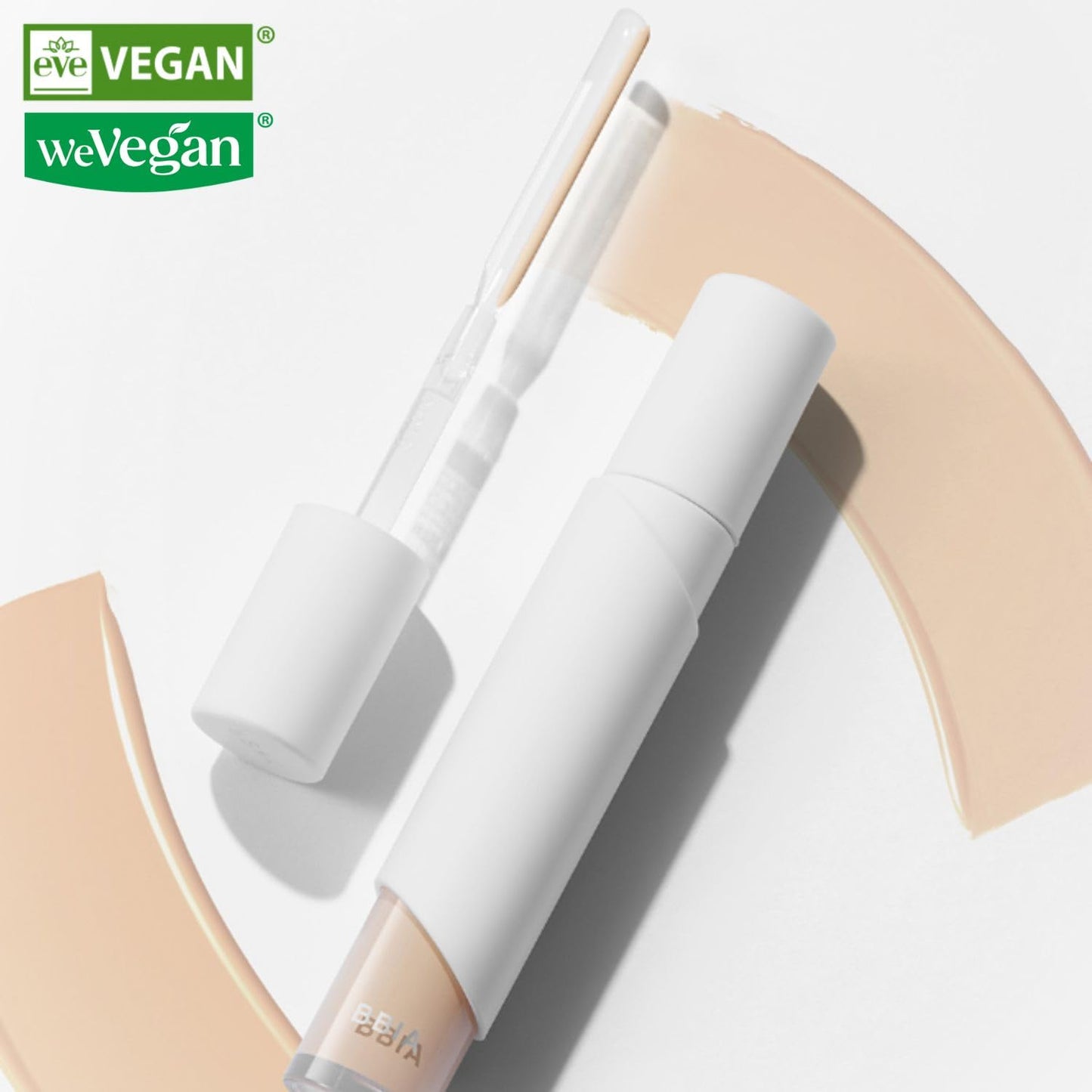 BBIA EAU Stay Concealer - All Day Fitting Natural Coverage Liquid Concealer, Spatula Applicator Tip, Comfortable Lightweight & Longlating, High Fitting, Vegan, Korean Makeup (21 LIGHT, Pack of 1)