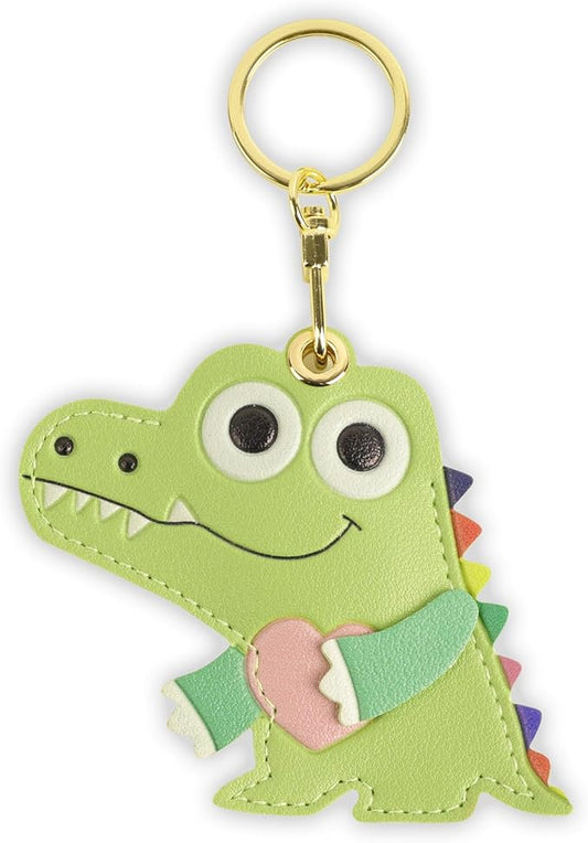 Leather Keychain Case Holder Compatible with Apple AirTag, GPS Airtag Keychain Finder Tracker with Key Ring, Anti-Scratch Protective Air Tag Cover