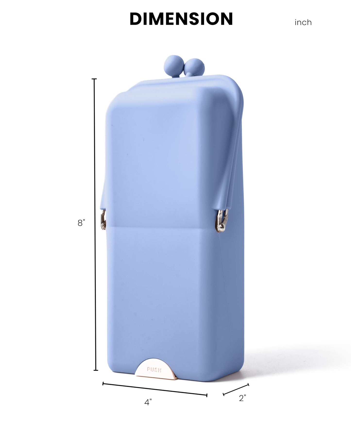 APT 1101 Makeup Brush Holder Travel Cosmetic Bag with Suction Base, Portable Cosmetic Organizer for Travel & Home, Organizer for Brushes, Beauty Tools & Accessories (Cloud Blue)