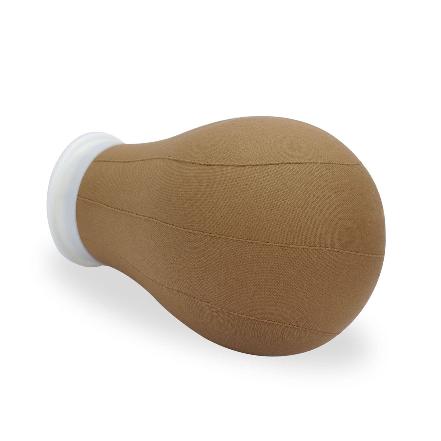 EERYA Wig Head Canvas Block Head 23 Inch Wig Head Stand for Making Wig Display Styling Brown Poly Canvas Block Wig Head with Stand Mannequin Head with Mount Hole Manikin Head (23 Inch,Brown)